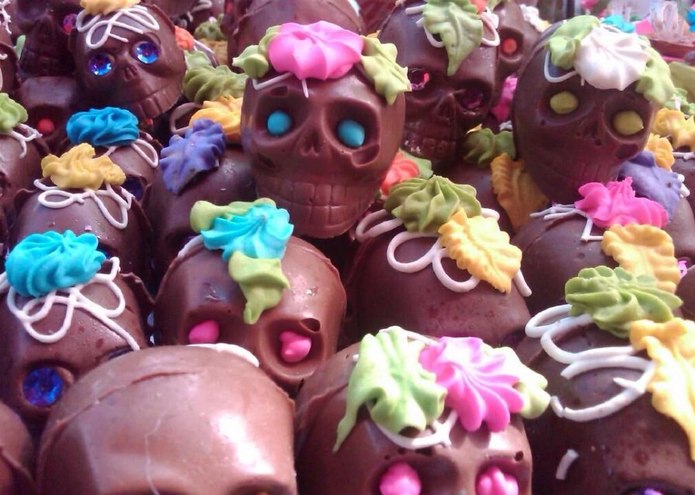Ginger Wasabi Filled Chocolate Skulls